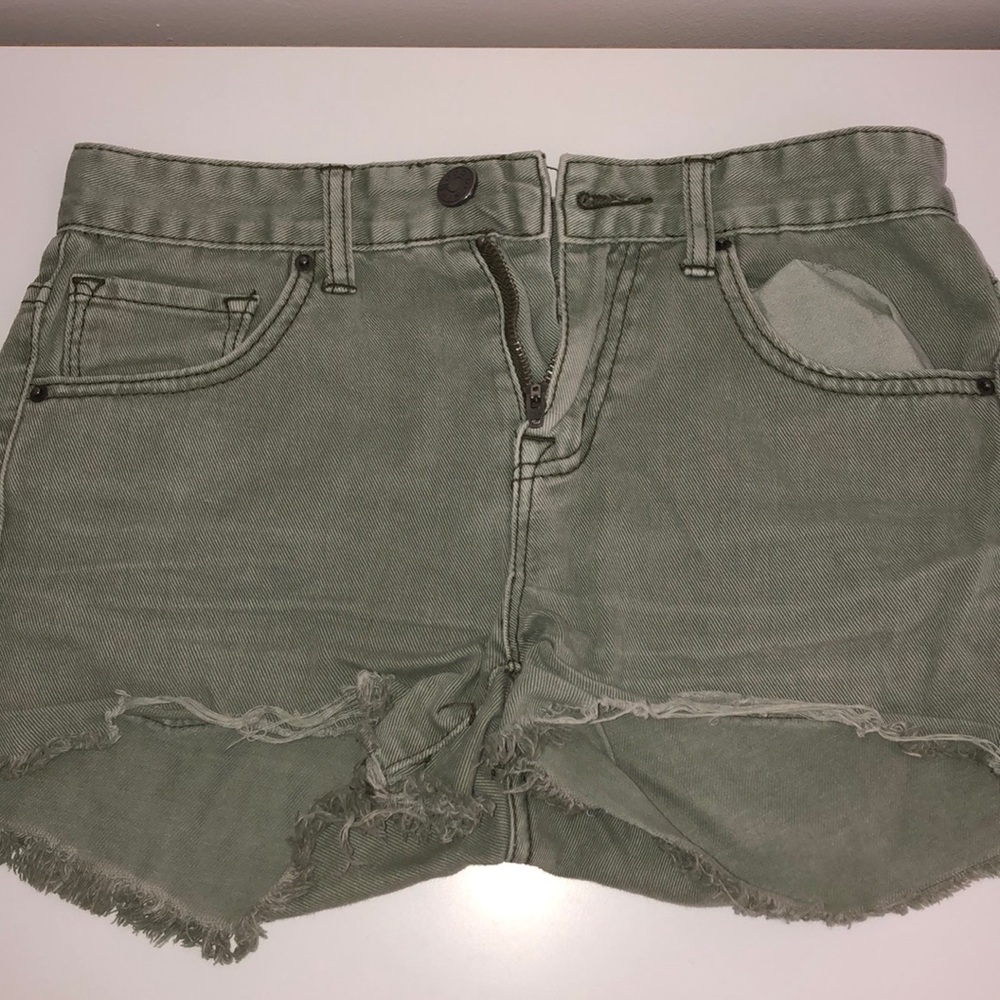 army green urban outfitters shorts